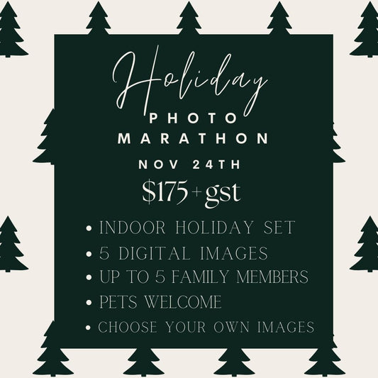 Holiday Marathon Photo Sessions