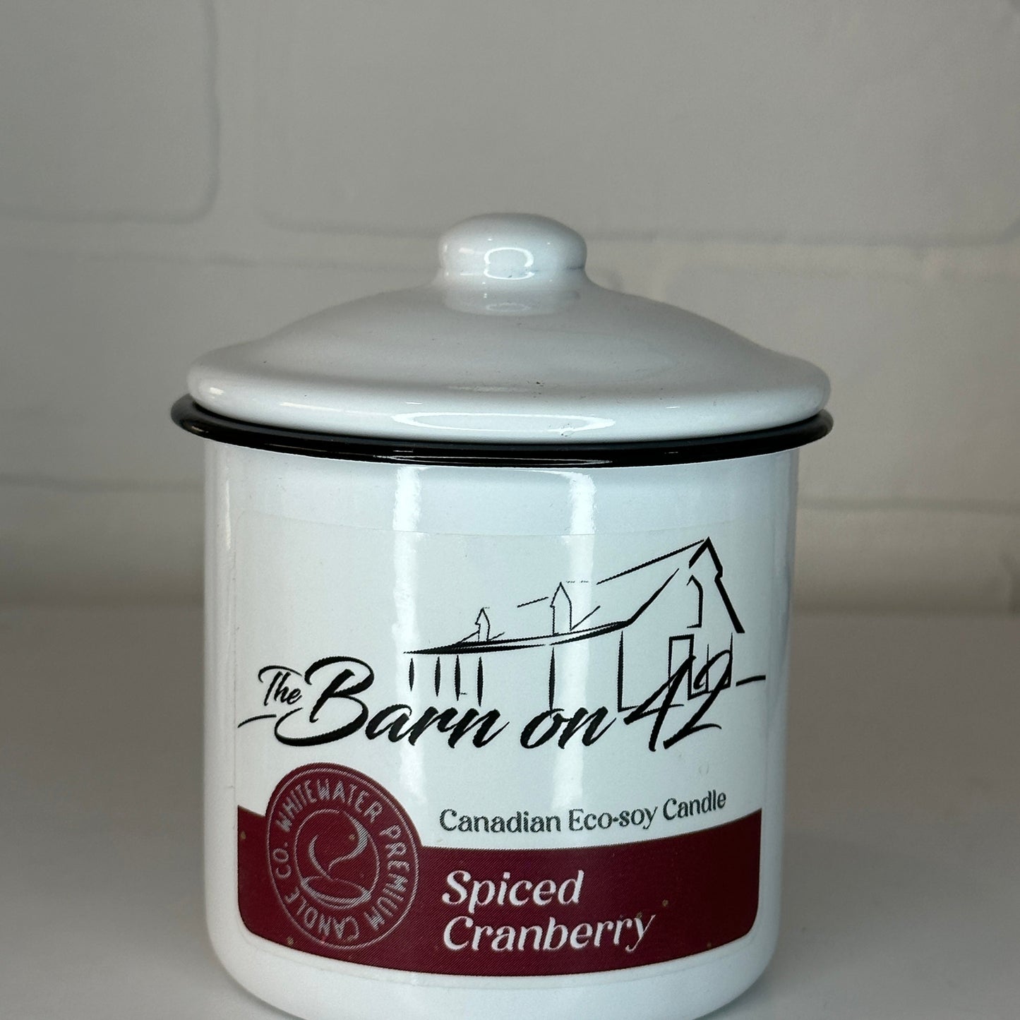 Spiced Cranberry 9 oz Eco-Soy Candle Whitewater Candles