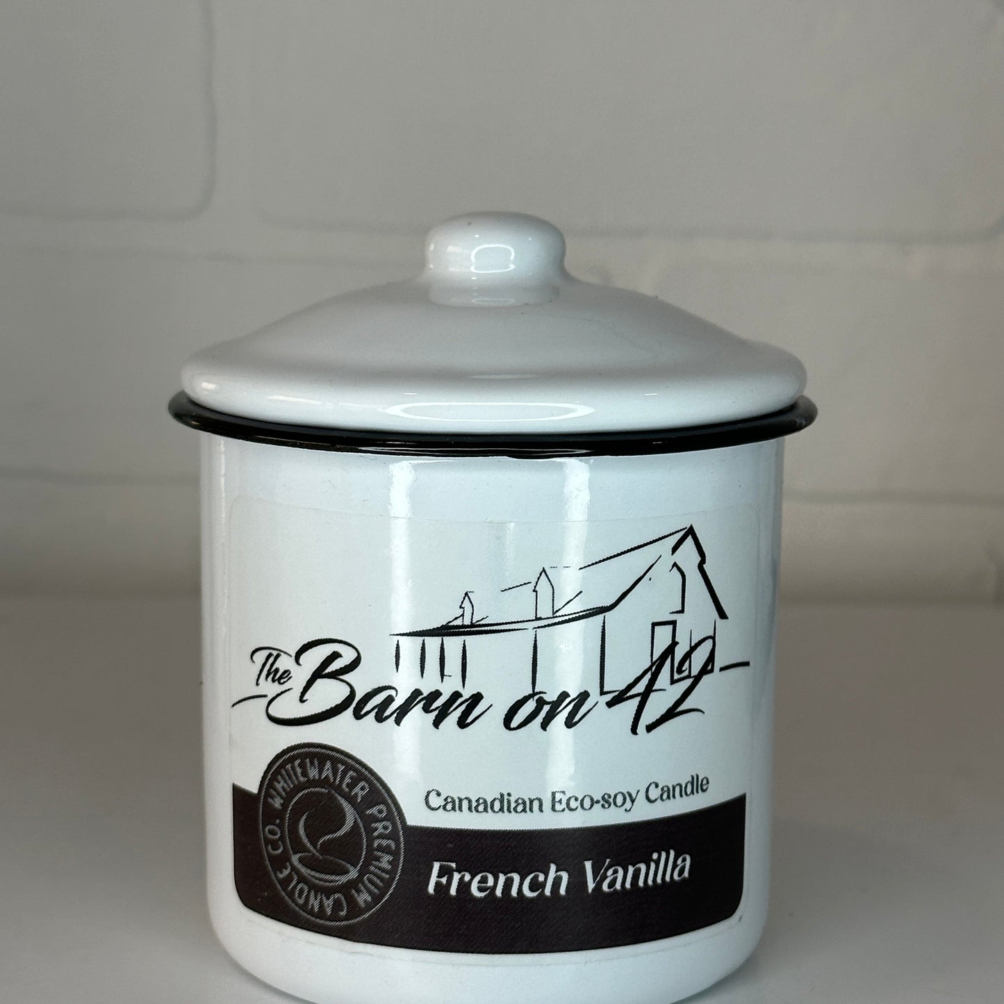 French Vanilla 9 oz Eco-Soy Candle Whitewater Candles