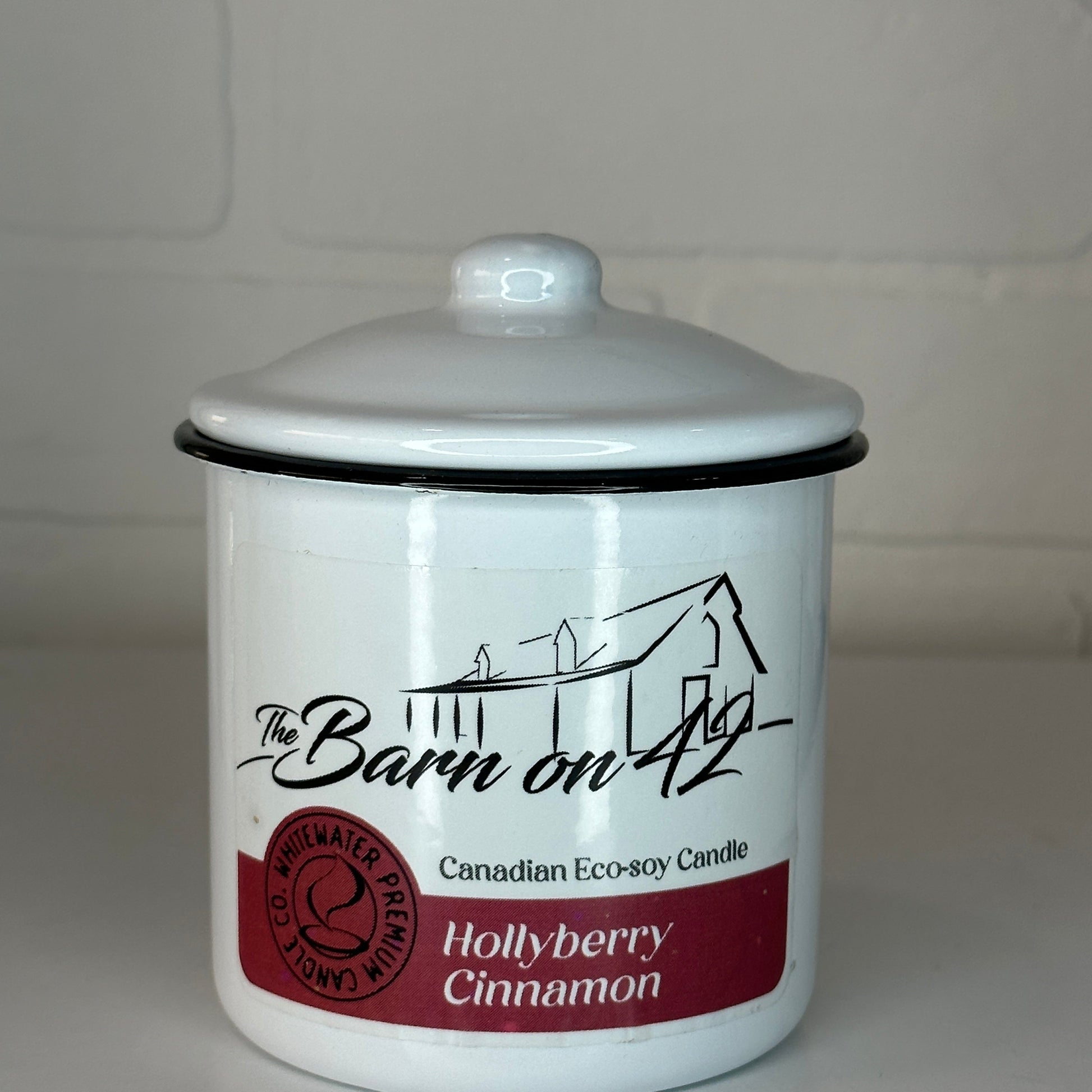 Hollyberry Cinnamon 9 oz Eco-Soy Candle Whitewater Candles