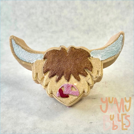 Bath Bomb - Highland Cow Face with horns (150g)