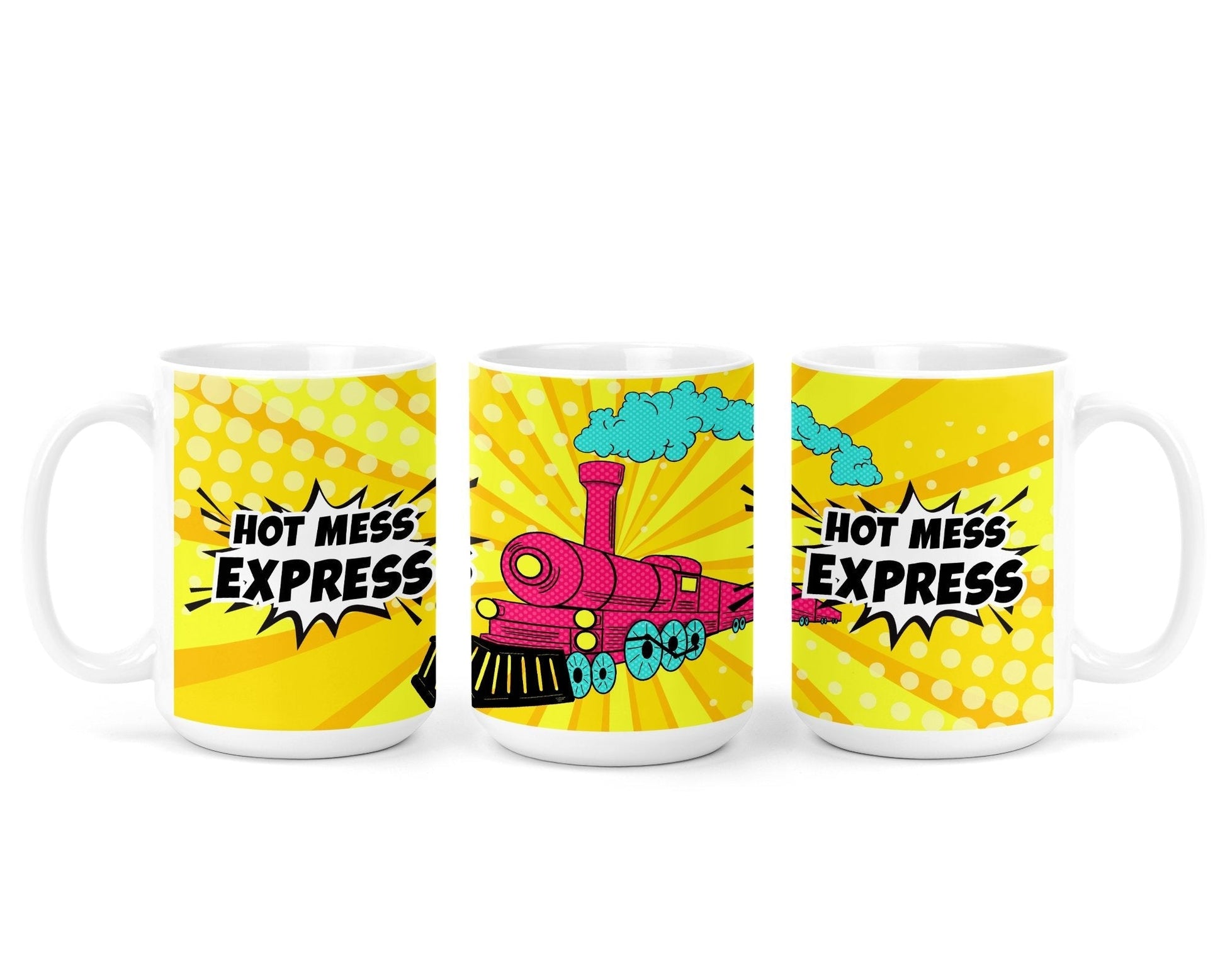 Mugs - Hot Mess Express | Funny 15oz Coffee Mug