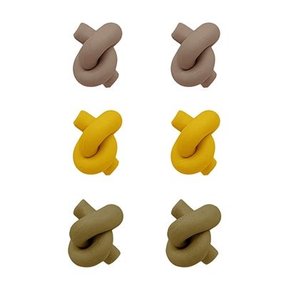 Earrings - Small Clay Knot Earring Studs